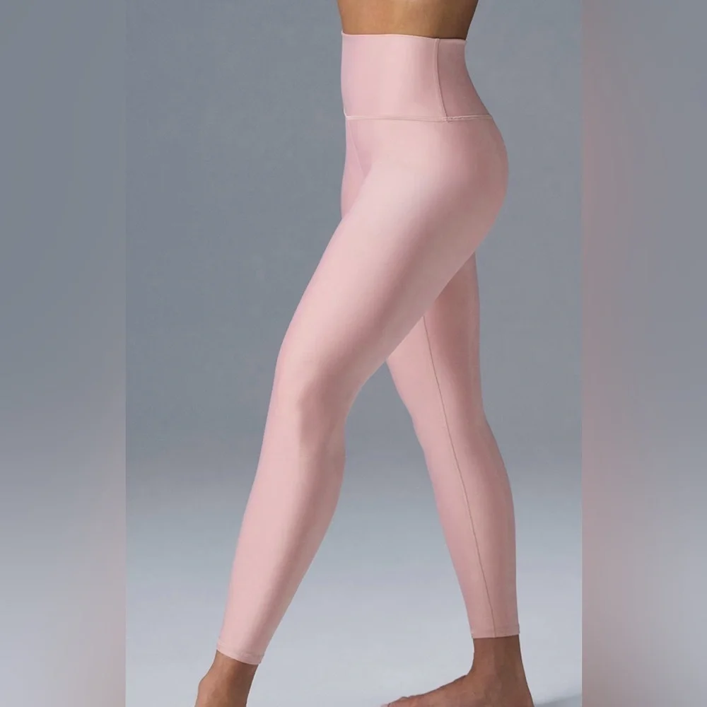 New Alo 7/8 High-Waist Airlift Legging - Limited Ballet Pink L